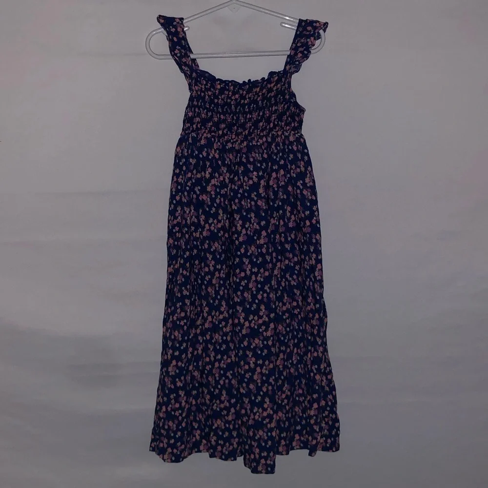 Carter's Pink & Blue Floral Long Dress